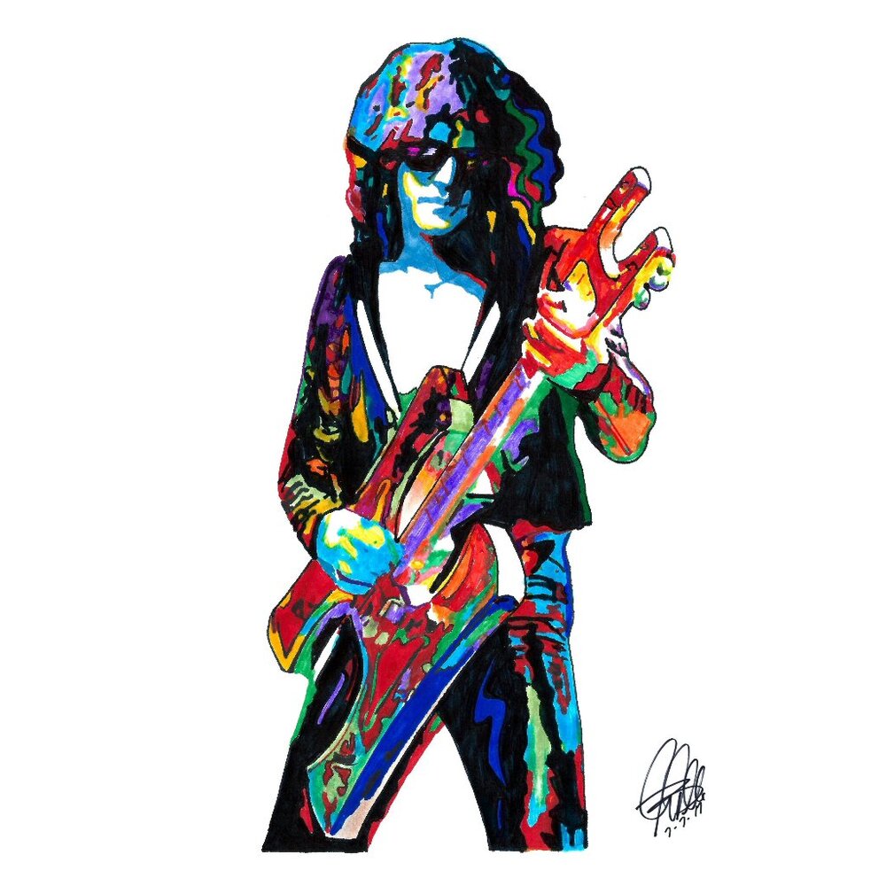 Ian Hunter Mott the Hoople Guitar Rock Music Poster Print Wall Art 18x24